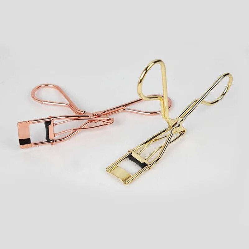 mini eye lash curler, rose, gold